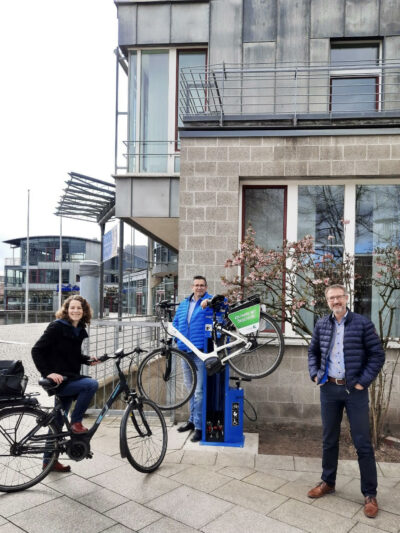 Fahrradstation dank GRÜNER Initiative