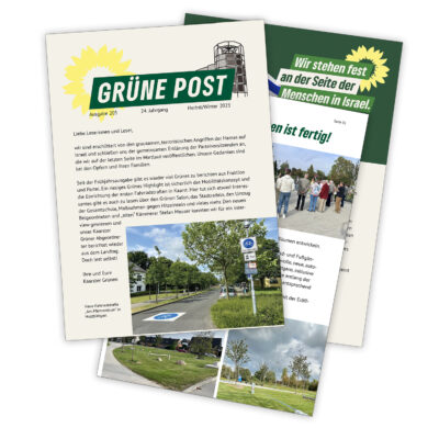 Grüne Post, Ausgabe 205 -Die neue  Grüne Post ist wieder voller Informationen über unsere Grüne Partei- und Ratsarbeit in Kaarst.