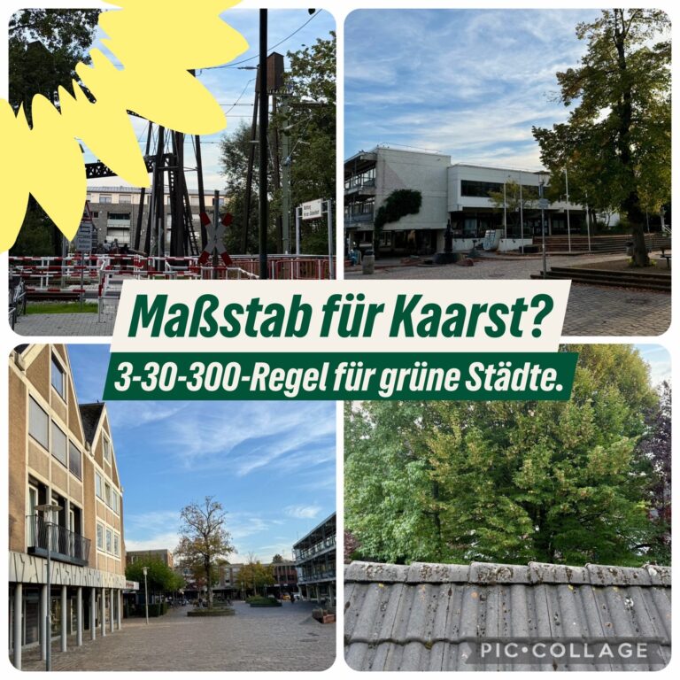 3-30-300-Regel als Maßstab für mehr Wohn- und Lebensqualität in Kaarst – PM